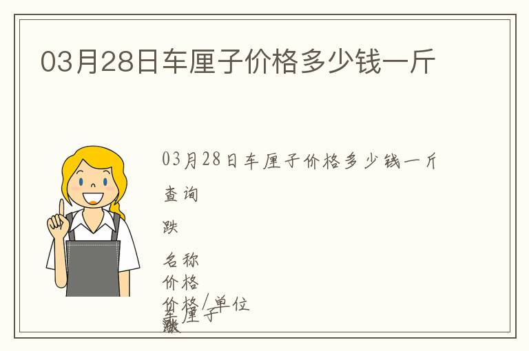 03月28日車厘子價格多少錢一斤